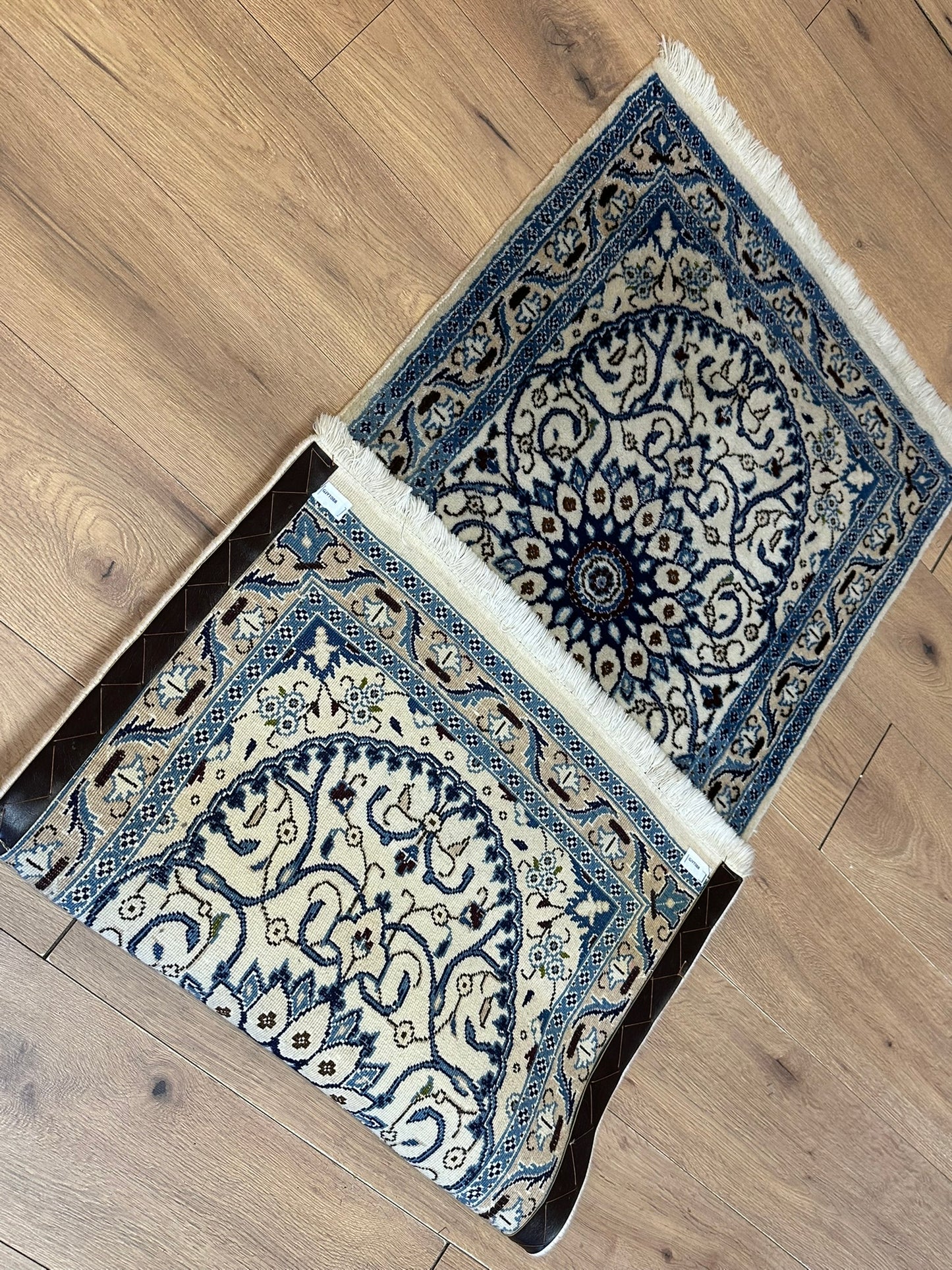 Handgeknüpfter Perser Läufer Nain 157x67 cm – Wolle mit Seide