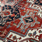Antik Orientteppich handgeknüpft Heriz Serapi naturfarben  396x290 cm