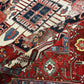 Antik Orientteppich handgeknüpft Heriz Serapi naturfarben  396x290 cm