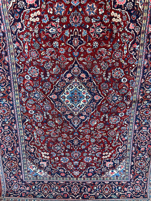 Handgeknüpfter Perser Teppich Keschan 197x133 cm – Medaillon