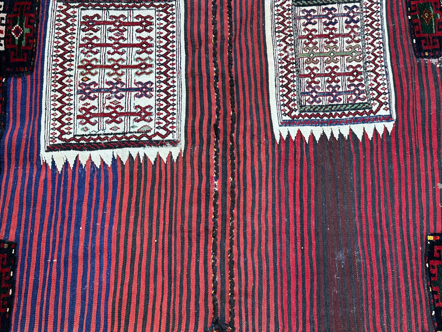 Antik Orientteppich handgewebt Bachtiar  260x100 cm