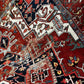 Antik Orientteppich handgeknüpft Heriz Serapi naturfarben  396x290 cm