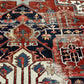 Antik Orientteppich handgeknüpft Heriz Serapi naturfarben  396x290 cm