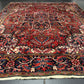 Antik Orientteppich handgeknüpft Heriz Naturfarben  325x256 cm