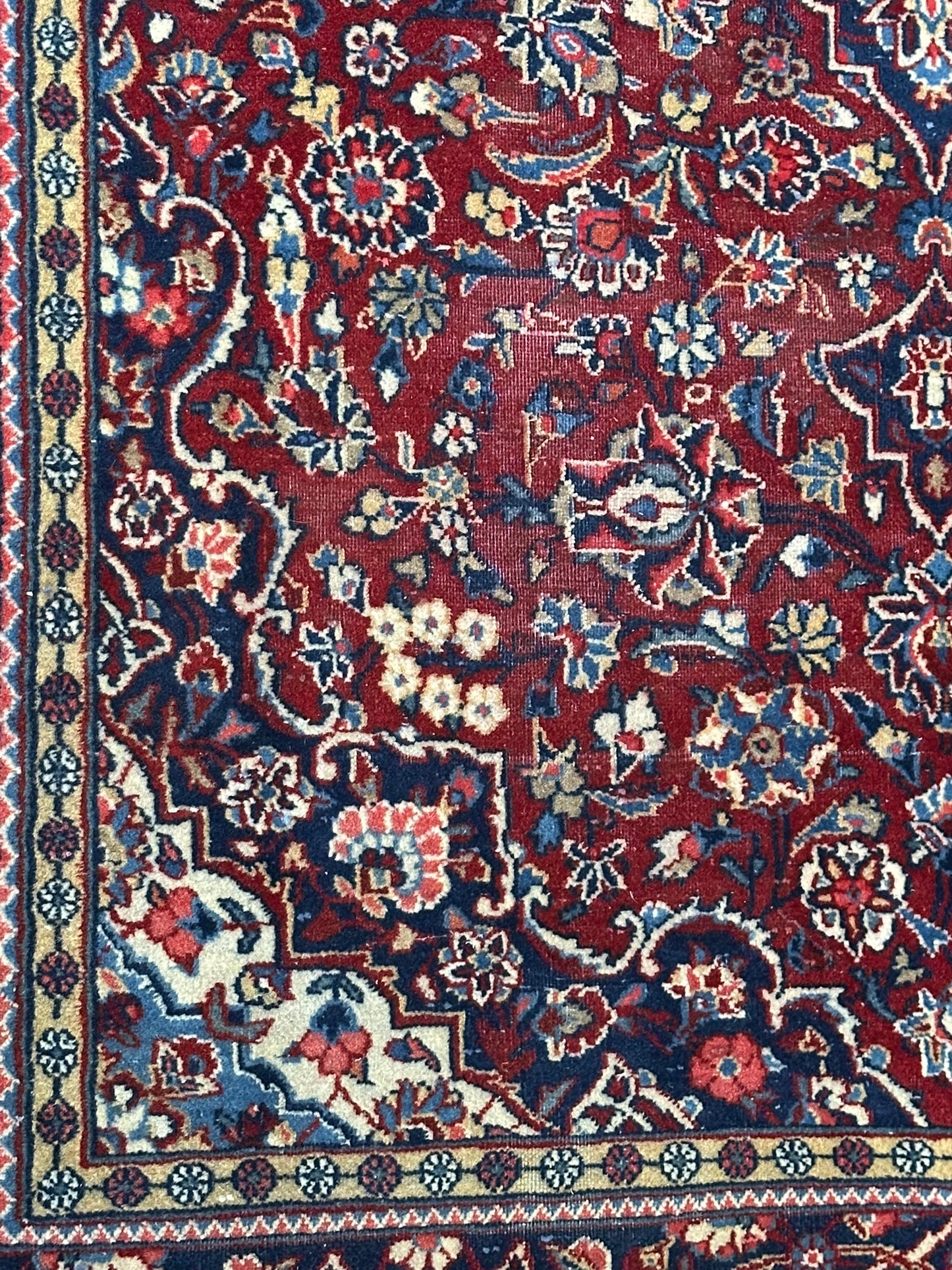 Handgeknüpfter Perser Teppich Keschan 197x133 cm – Medaillon