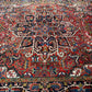 Antik Orientteppich handgeknüpft Heriz Naturfarben  325x256 cm