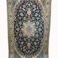 Handgeknüpfter Perser Teppich Nain 210x120 cm – Medaillon Seide