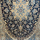 Handgeknüpfter Perser Teppich Nain 210x120 cm – Medaillon Seide