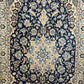 Handgeknüpfter Perser Teppich Nain 210x120 cm – Medaillon Seide