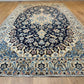 Handgeknüpfter Perser Teppich Nain 210x120 cm – Medaillon Seide