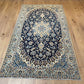 Handgeknüpfter Perser Teppich Nain 210x120 cm – Medaillon Seide