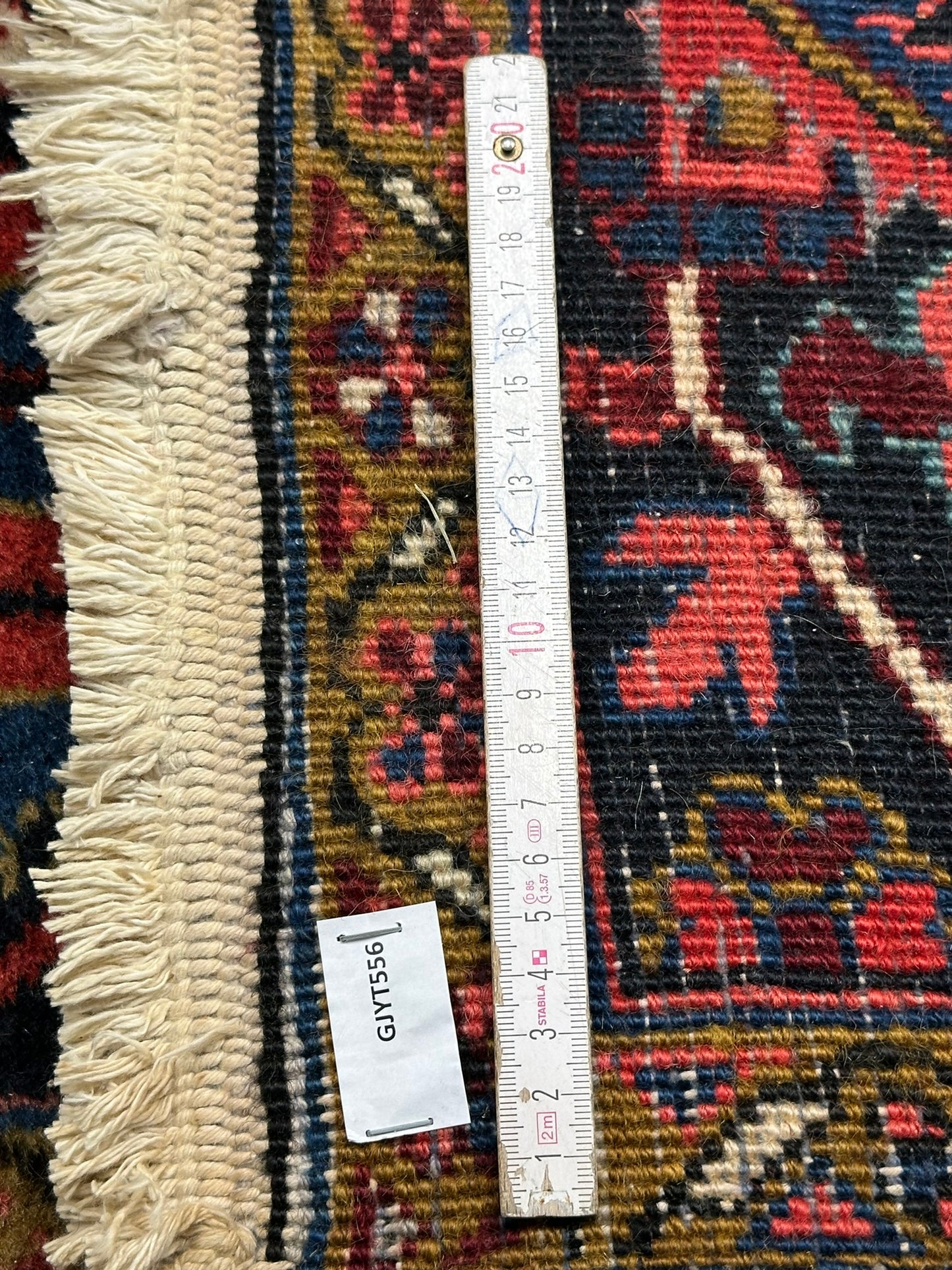Antik Orientteppich handgeknüpft Heriz Naturfarben  325x256 cm