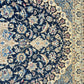 Handgeknüpfter Perser Teppich Nain 210x120 cm – Medaillon Seide