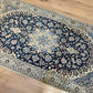Handgeknüpfter Perser Teppich Nain 210x120 cm – Medaillon Seide