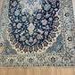 Handgeknüpfter Perser Teppich Nain 210x120 cm – Medaillon Seide