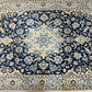 Handgeknüpfter Perser Teppich Nain 210x120 cm – Medaillon Seide