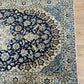 Handgeknüpfter Perser Teppich Nain 210x120 cm – Medaillon Seide