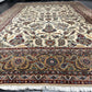 Antik Orientteppich handgeknüpft Keschan Korkwolle Signiert 397x290 cm