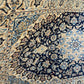 Handgeknüpfter Perser Teppich Nain 210x120 cm – Medaillon Seide