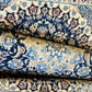 Handgeknüpfter Perser Teppich Nain 210x120 cm – Medaillon Seide