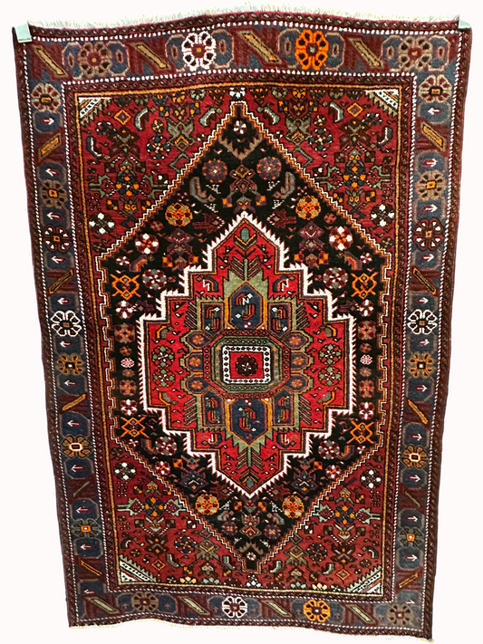 Handgeknüpfter Perser Teppich Gotlog 155x103 cm – Wolle mit Seide