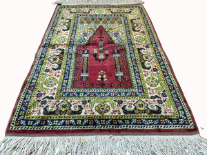 Handgeknüpfter Türkei Kayseri Teppich 105x60 cm – Gebetsteppich