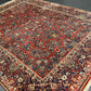 Antik Orientteppich handgeknüpft Sarough Wolle Naturfarben  315x235 cm
