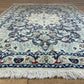 Orientteppich handgeknüpft Nain mit Seide 133x90 cm