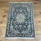 Orientteppich handgeknüpft Nain mit Seide 133x90 cm