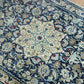 Orientteppich handgeknüpft Nain mit Seide 133x90 cm