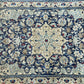 Orientteppich handgeknüpft Nain mit Seide 133x90 cm