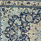 Orientteppich handgeknüpft Nain mit Seide 133x90 cm