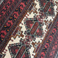 Orientteppich handgeknüpft Belutsch 236x114 cm