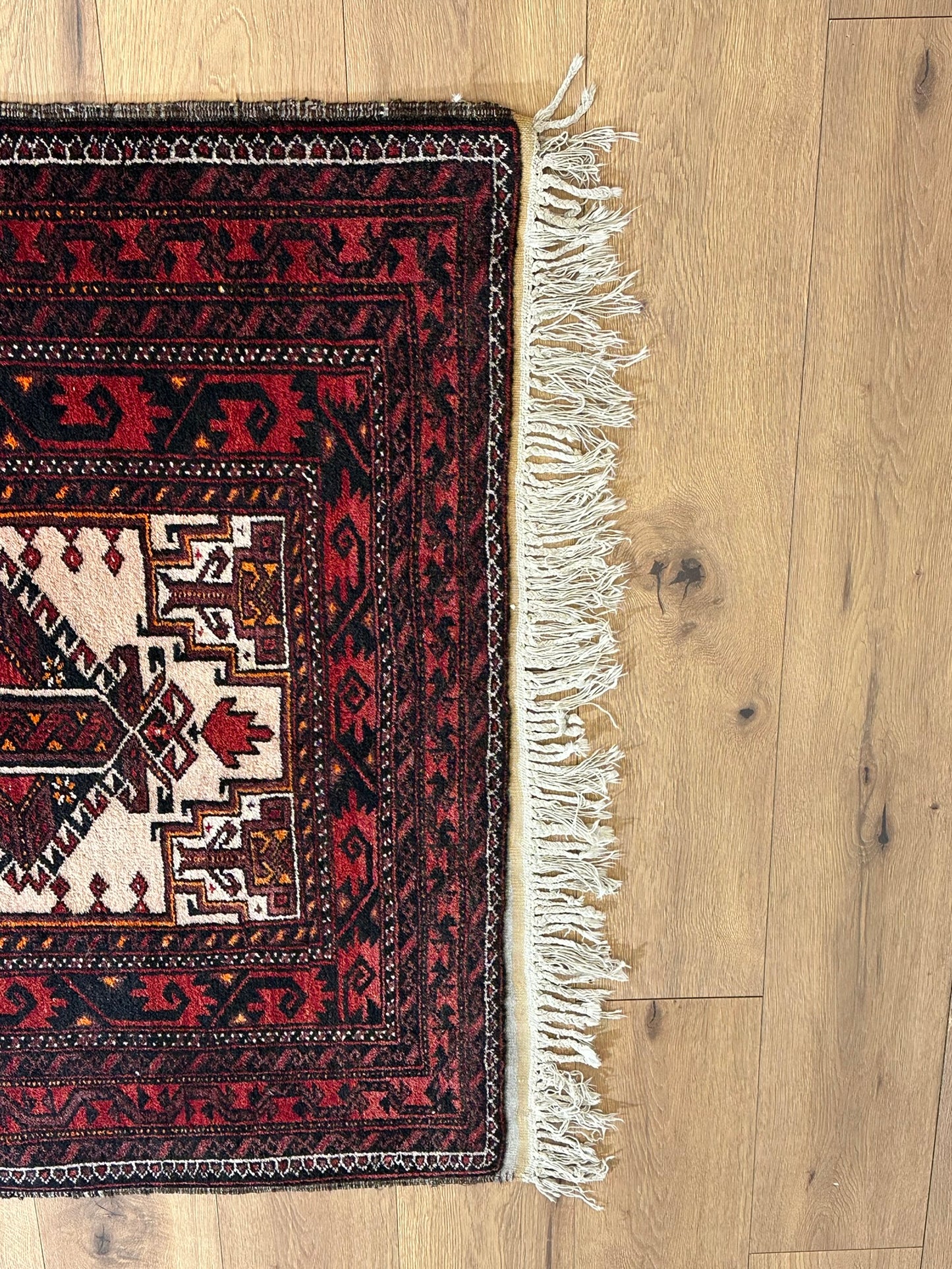 Orientteppich handgeknüpft Belutsch 236x114 cm