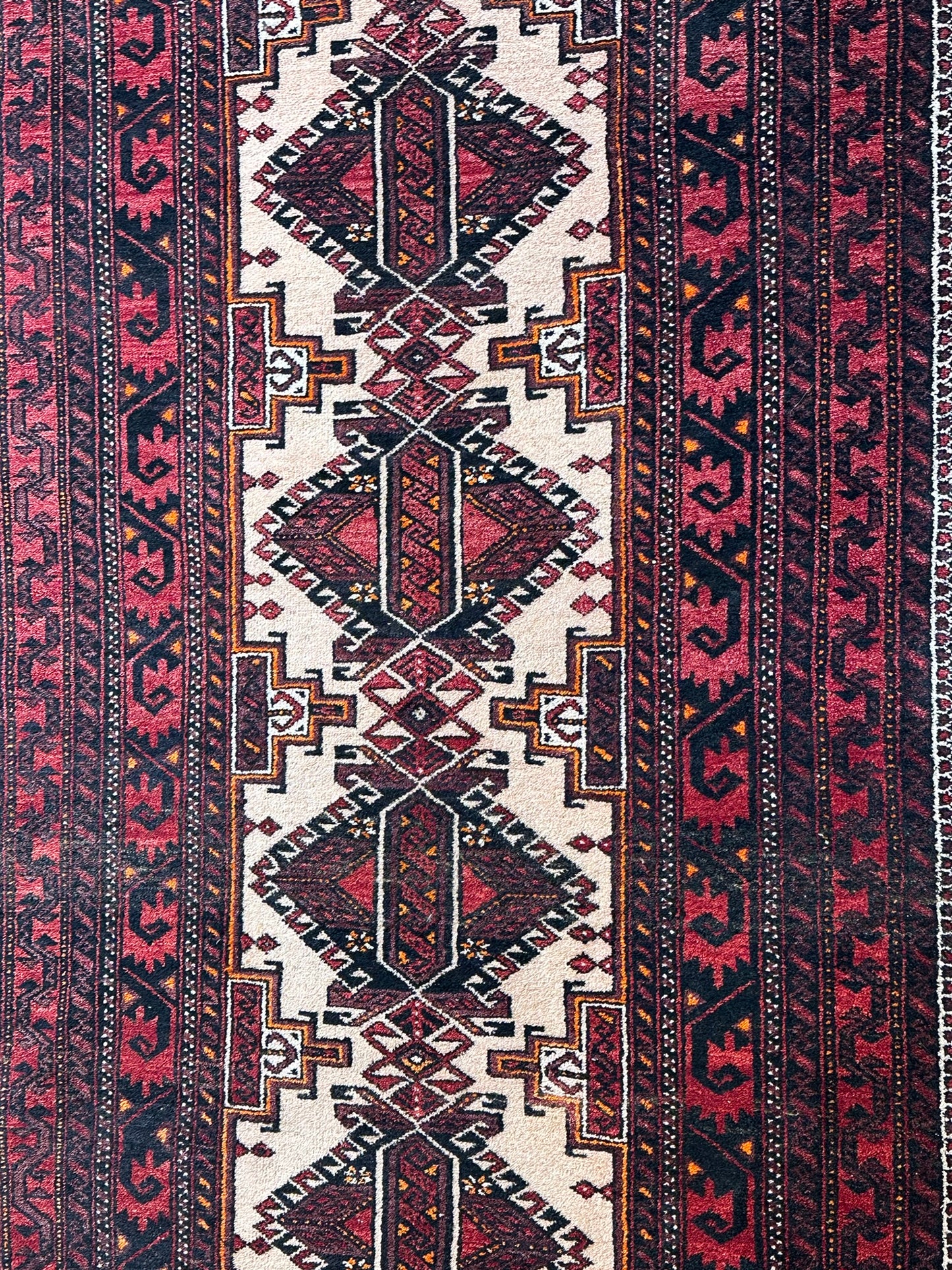 Orientteppich handgeknüpft Belutsch 236x114 cm