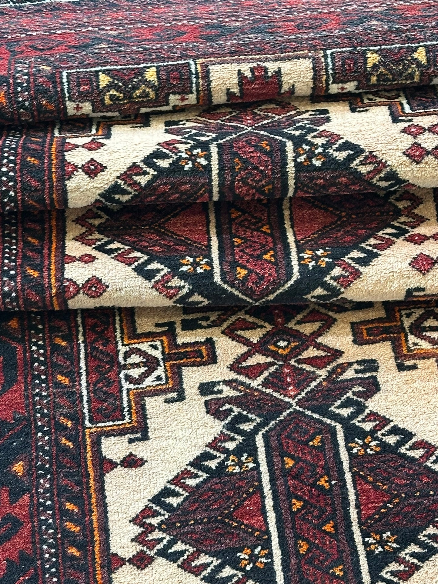 Orientteppich handgeknüpft Belutsch 236x114 cm