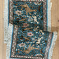 Orientteppich handgeknüpft Ghom / Kaschmir Seide Jagdmotiv 120x50 cm