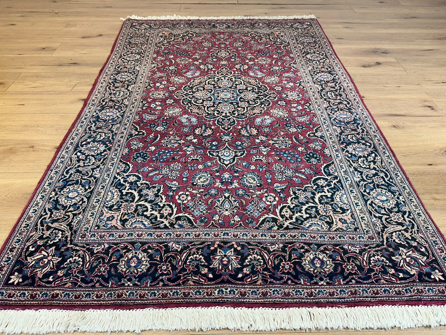 Orientteppich handgeknüpft Keschan Kork antik 1930  210x130 cm