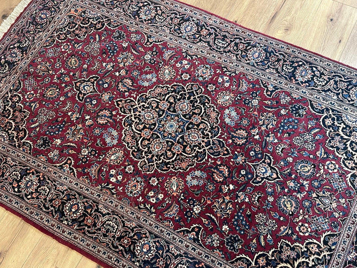 Orientteppich handgeknüpft Keschan Kork antik 1930  210x130 cm