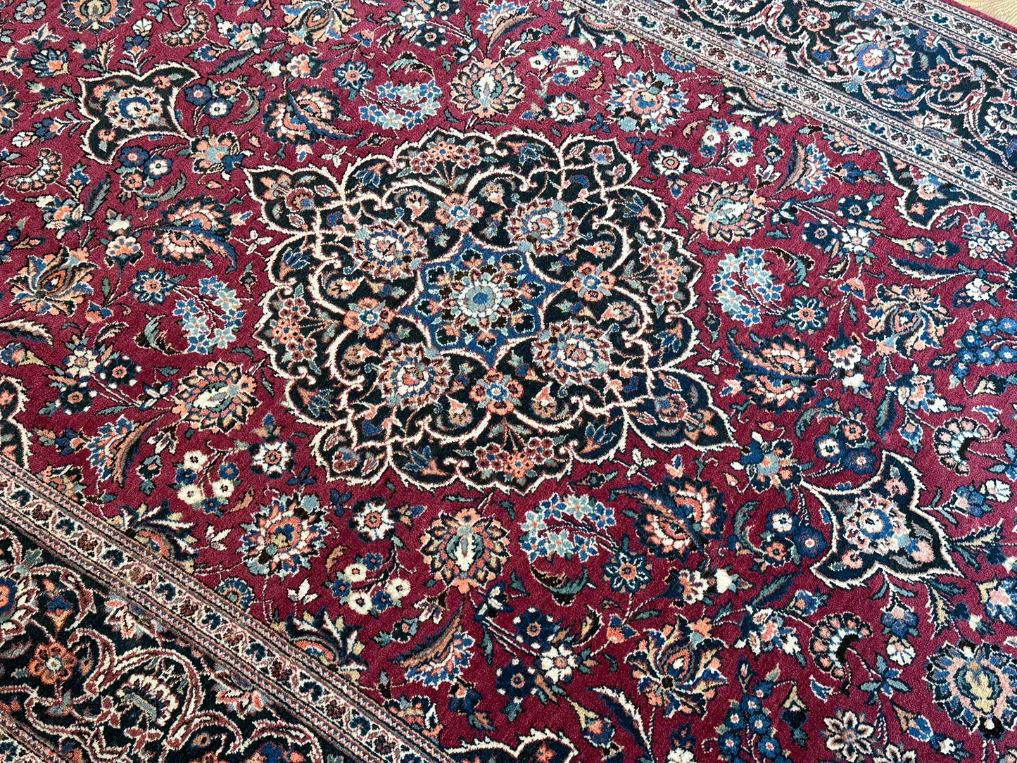 Orientteppich handgeknüpft Keschan Kork antik 1930  210x130 cm
