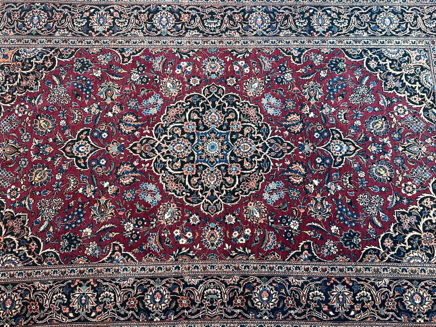 Orientteppich handgeknüpft Keschan Kork antik 1930  210x130 cm