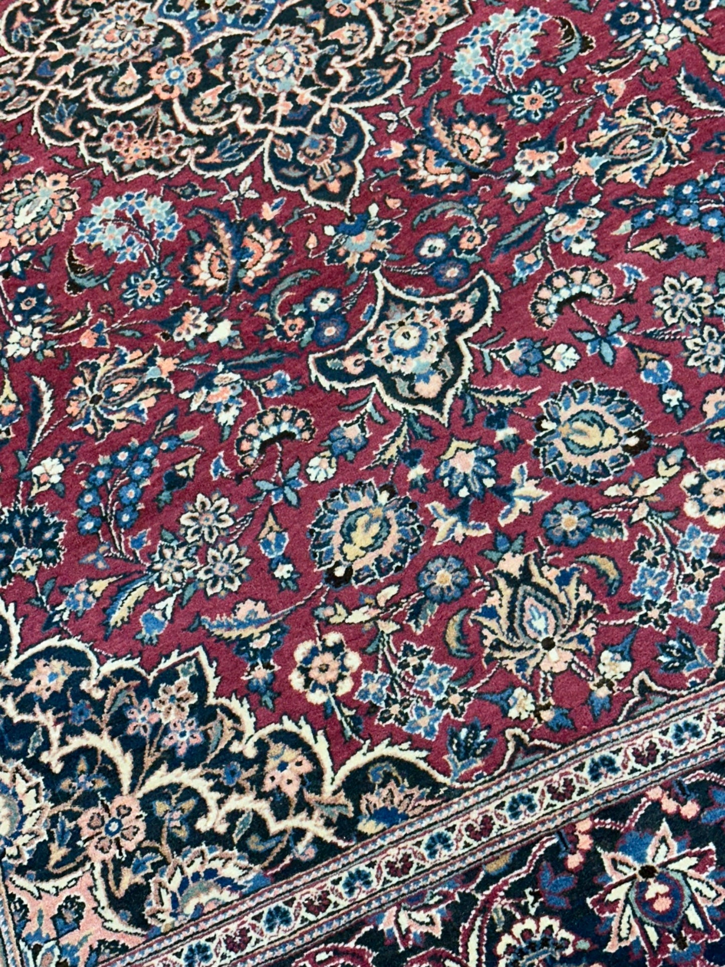 Orientteppich handgeknüpft Keschan Kork antik 1930  210x130 cm