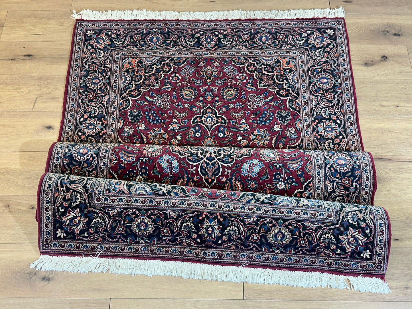 Orientteppich handgeknüpft Keschan Kork antik 1930  210x130 cm