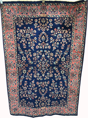 Handgeknüpfter Perser Teppich Sarouqh 210x136 cm – Antik um 1900
