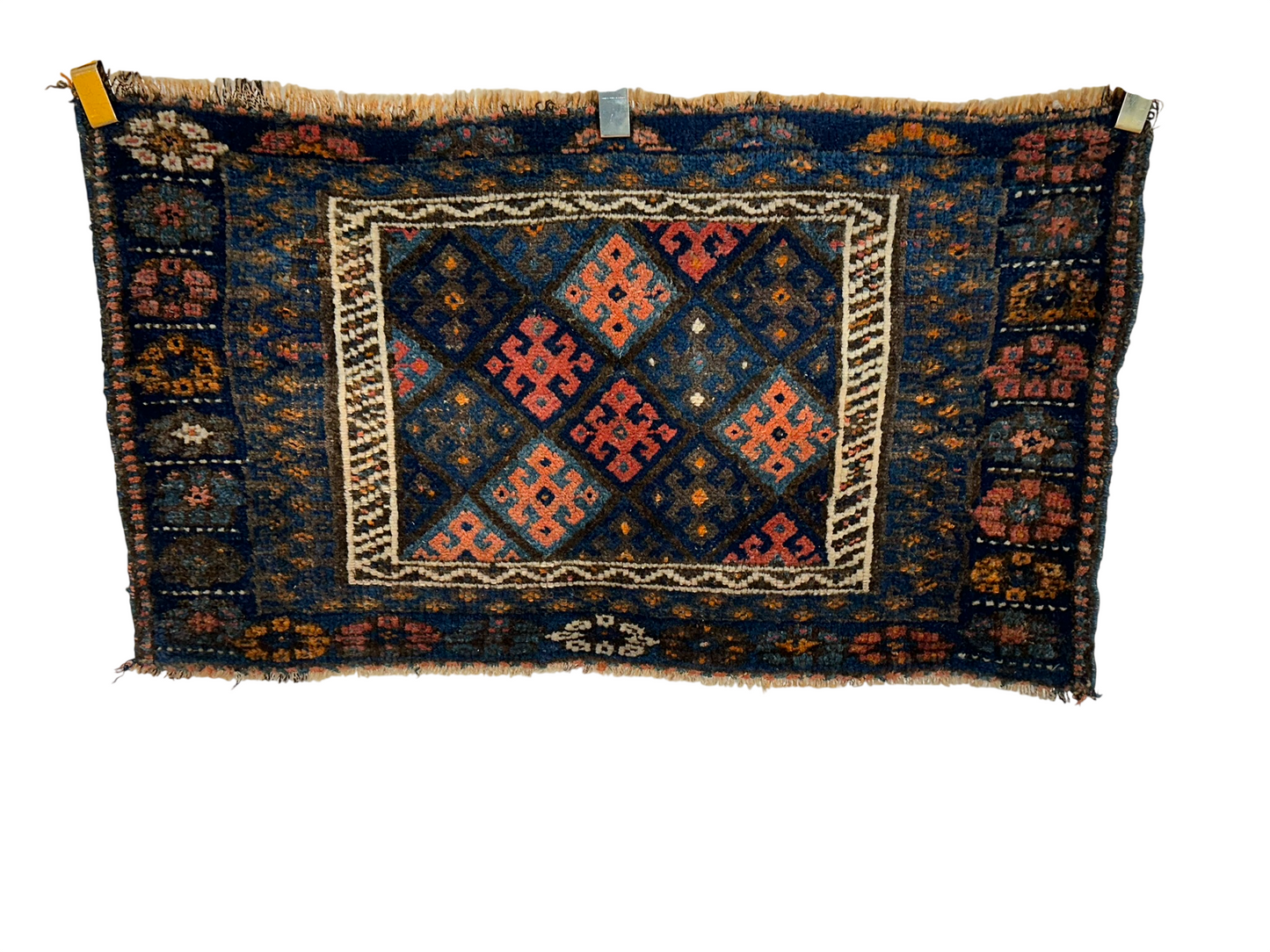 Antik Orientteppich handgeknüpft Afschari 106x60 cm
