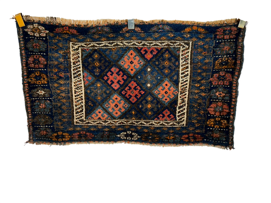 Antik Orientteppich handgeknüpft Afschari 106x60 cm