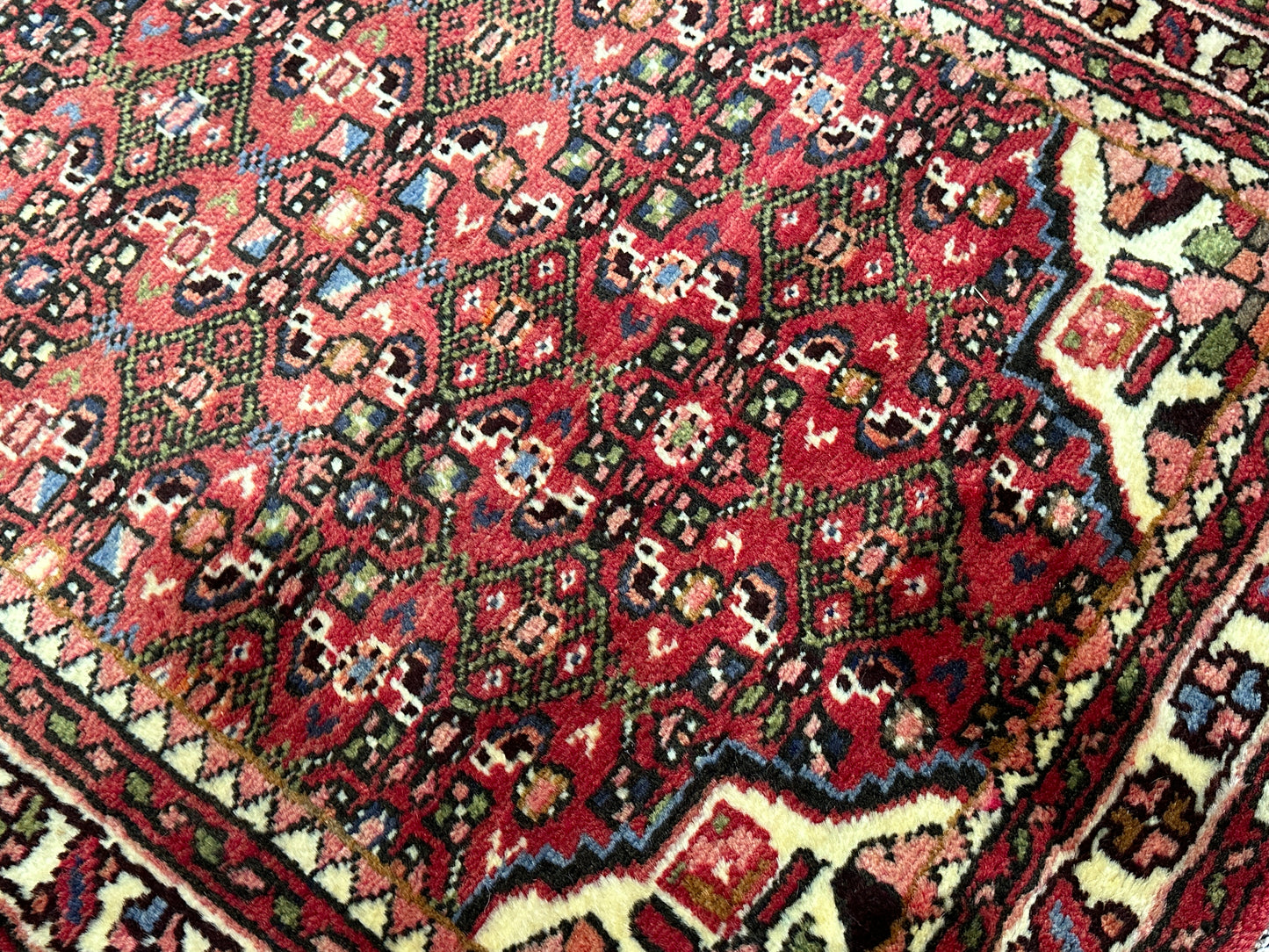 Handgeknüpfter Perser Orientteppich: Hamadan Läufer 384x82cm