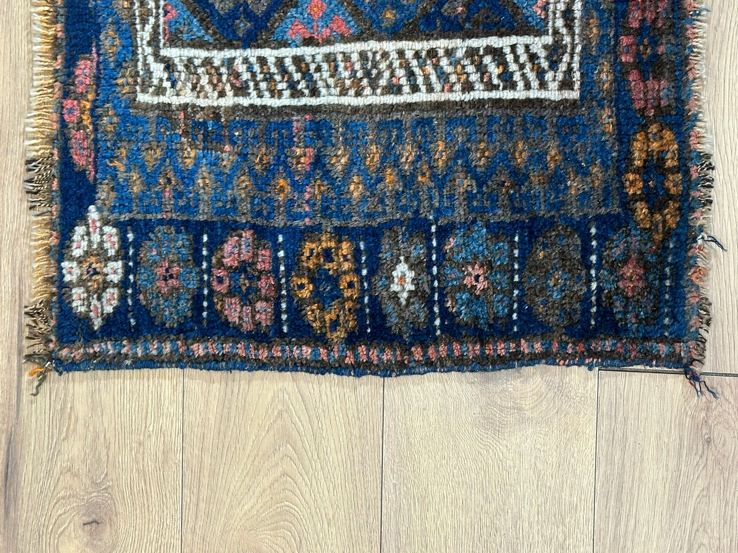 Antik Orientteppich handgeknüpft Afschari 106x60 cm