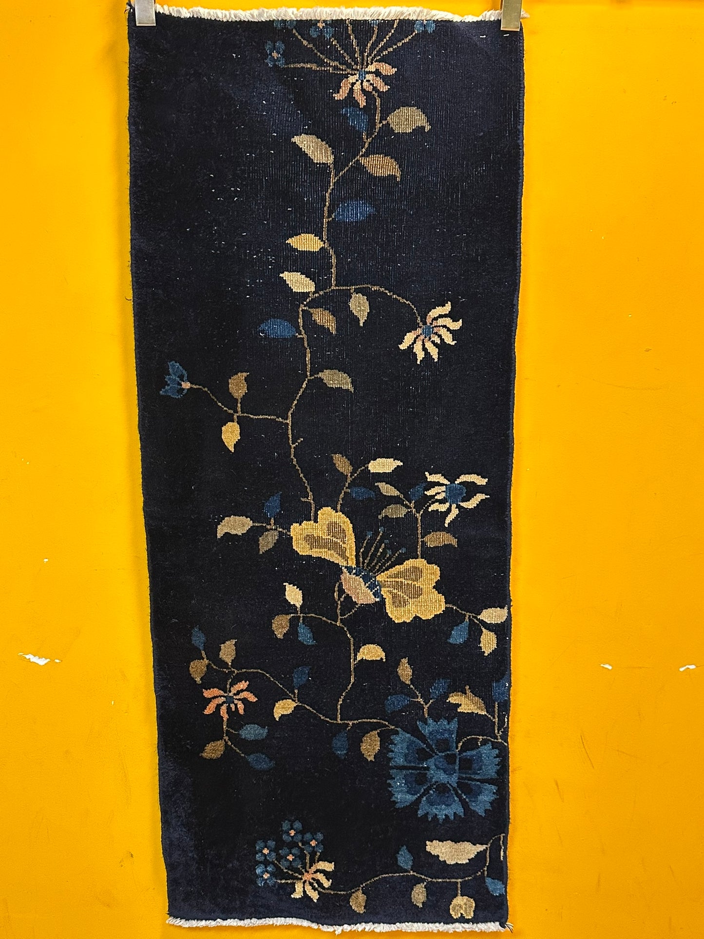 Handgeknüpfter China Läufer 160x65 cm – Art Deco Antik