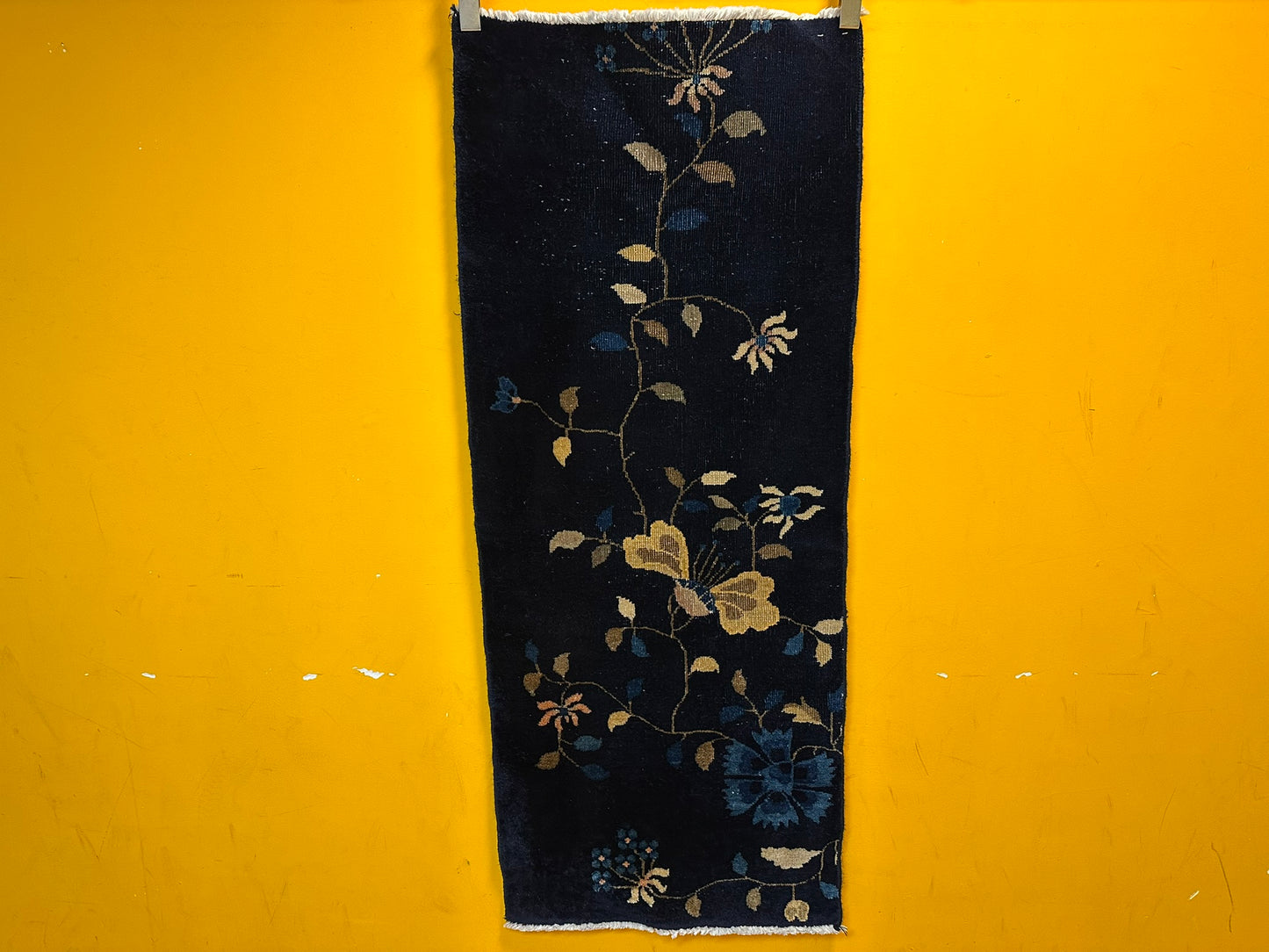 Handgeknüpfter China Läufer 160x65 cm – Art Deco Antik